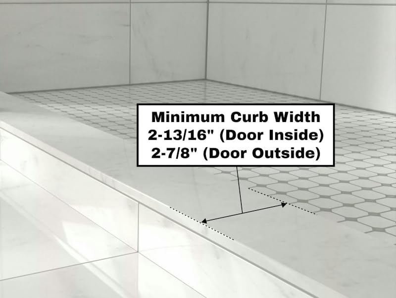 EUROTECH SHOWERS VITRA-100 56-59.25" W x 78" High Euroglide Frameless Shower Door with 3/8" Clear Tempered Glass