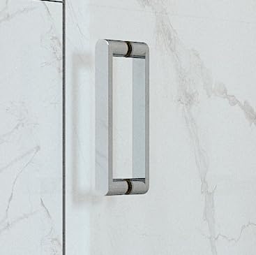 EUROTECH SHOWERS VITRA-100 56-59.25" W x 78" High Euroglide Frameless Shower Door with 3/8" Clear Tempered Glass