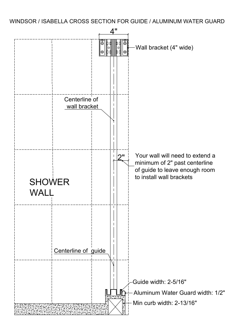 EUROTECH SHOWERS Windsor 56.5-60" W x 78" High 3/8" Twinglide Frameless Shower Door with 10mm Clear Tempered Glass