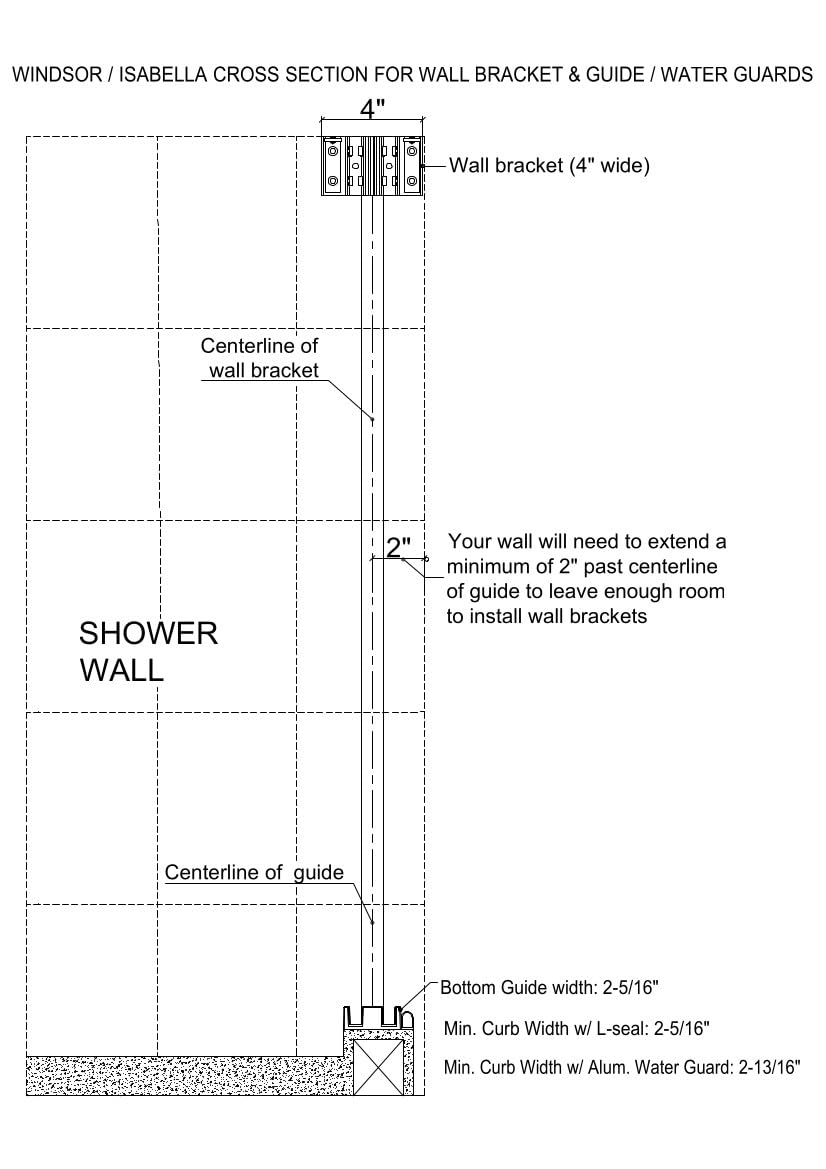 EUROTECH SHOWERS Windsor 56.5-60" W x 66" High 3/8" Twinglide Frameless Bathtub Shower Door with 10mm Clear Tempered Glass