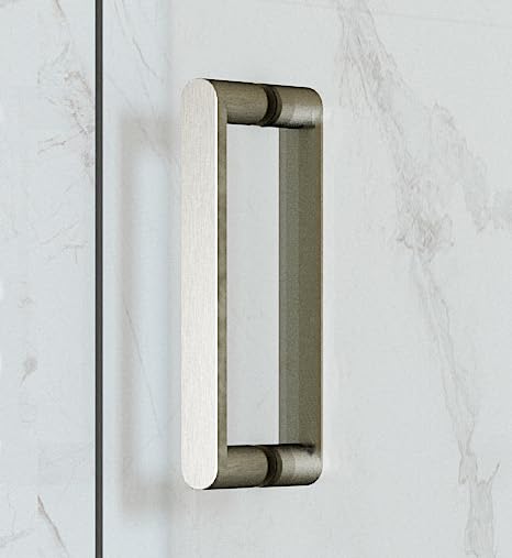 EUROTECH SHOWERS VITRA-100 56-59.25" W x 78" High Euroglide Frameless Shower Door with 3/8" Clear Tempered Glass