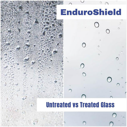 EUROTECH SHOWERS VITRA-200X 56.5-59" W x 78" High 3/8" Twinglide Frameless Shower Door with (10mm) Rain Tempered Glass