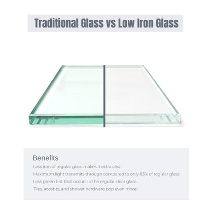 EUROTECH SHOWERS Windsor 56.5-60" W x 78" High 3/8" Twinglide Frameless Shower Door with 10mm Clear Tempered Glass