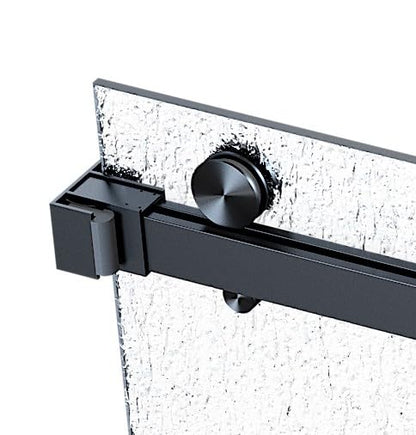 EUROTECH SHOWERS VITRA-200X 56.5-59" W x 78" High 3/8" Twinglide Frameless Shower Door with (10mm) Rain Tempered Glass