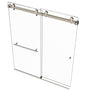 EUROTECH SHOWERS VITRA-200 56.5-60" W x 78" High 3/8" Twinglide Frameless Shower Door with (10mm) Clear Tempered Glass