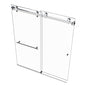 EUROTECH SHOWERS VITRA-200 56.5-60" W x 78" High 3/8" Twinglide Frameless Shower Door with (10mm) Clear Tempered Glass