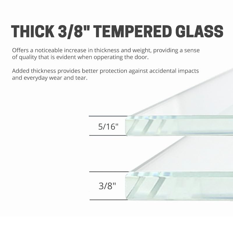 EUROTECH SHOWERS Windsor 56.5-60" W x 78" High 3/8" Twinglide Frameless Shower Door with 10mm Clear Tempered Glass