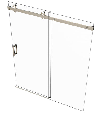 EUROTECH SHOWERS VITRA-100 56-59.25" W x 78" High Euroglide Frameless Shower Door with 3/8" Clear Tempered Glass