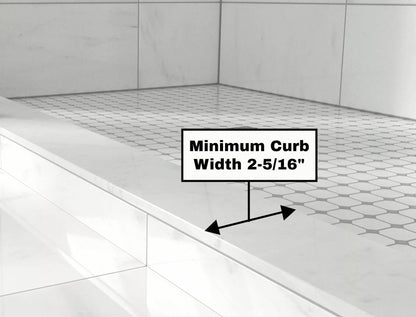 EUROTECH SHOWERS Windsor 56.5-60" W x 78" High 3/8" Twinglide Frameless Shower Door with 10mm Clear Tempered Glass