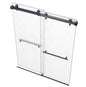 EUROTECH SHOWERS VITRA-200X 56.5-59" W x 78" High 3/8" Twinglide Frameless Shower Door with (10mm) Rain Tempered Glass