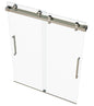 EUROTECH SHOWERS Windsor 56.5-60" W x 78" High 3/8" Twinglide Frameless Shower Door with 10mm Clear Tempered Glass