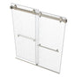 EUROTECH SHOWERS VITRA-200X 56.5-59" W x 78" High 3/8" Twinglide Frameless Shower Door with (10mm) Rain Tempered Glass